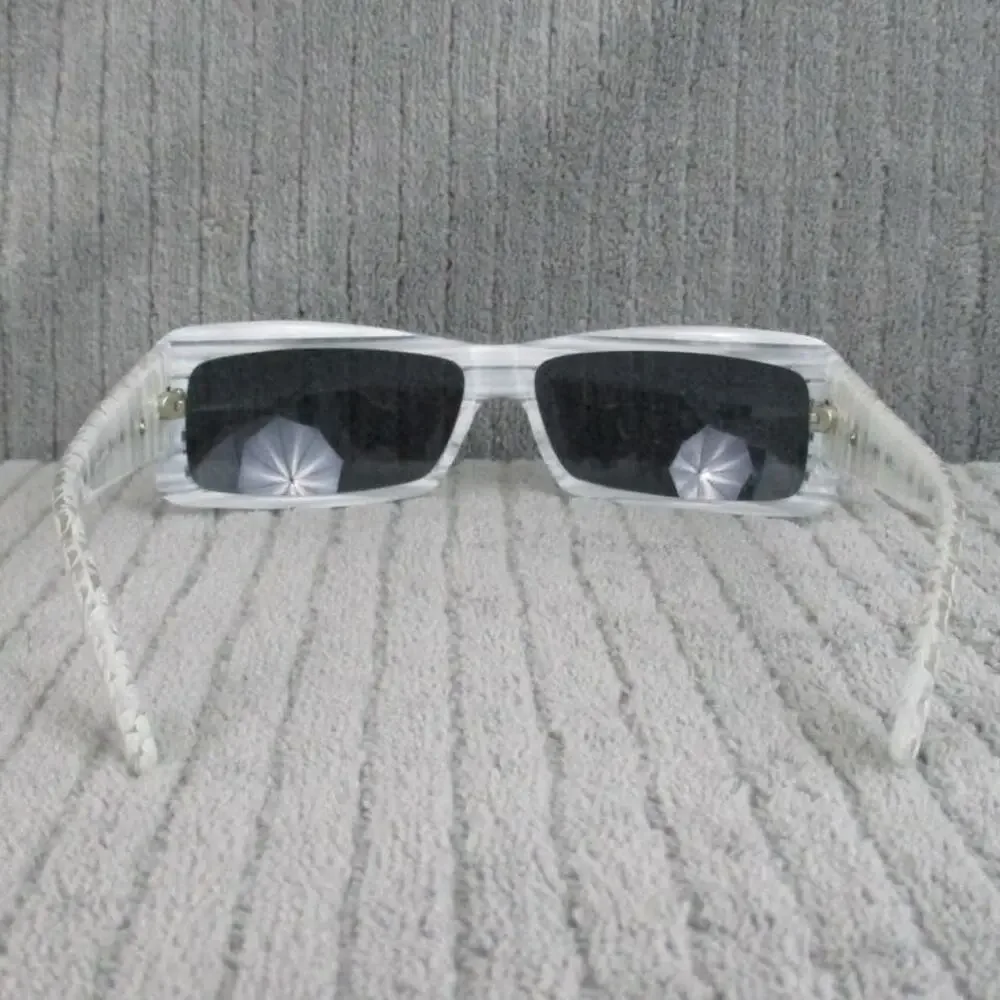 New Divine Eyewear Crush White Horn/Polarized Smoke Sunglasses NWT Women's